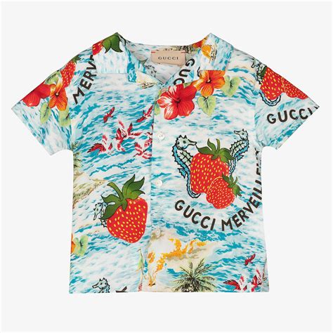 gucci baby boy tops|Gucci Shirts for Boys .